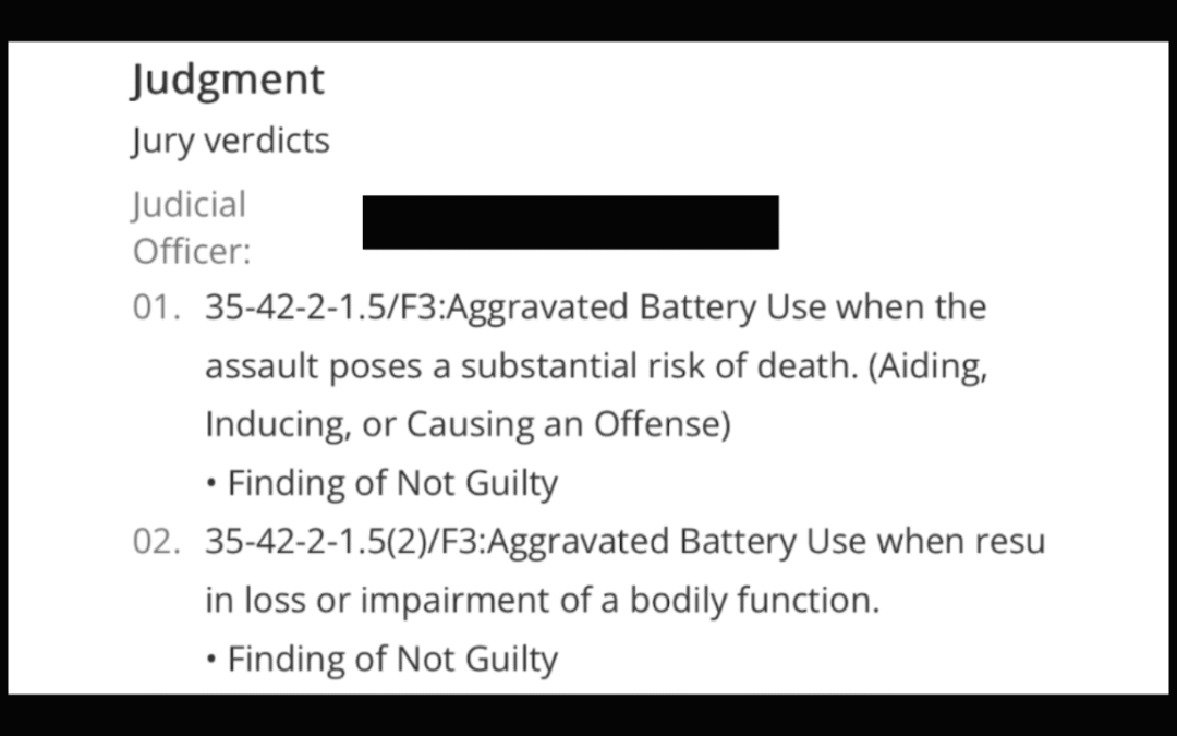 Victory in Aggravated Battery Trial Underscores Power of a Skilled Indianapolis Criminal Defense Team
